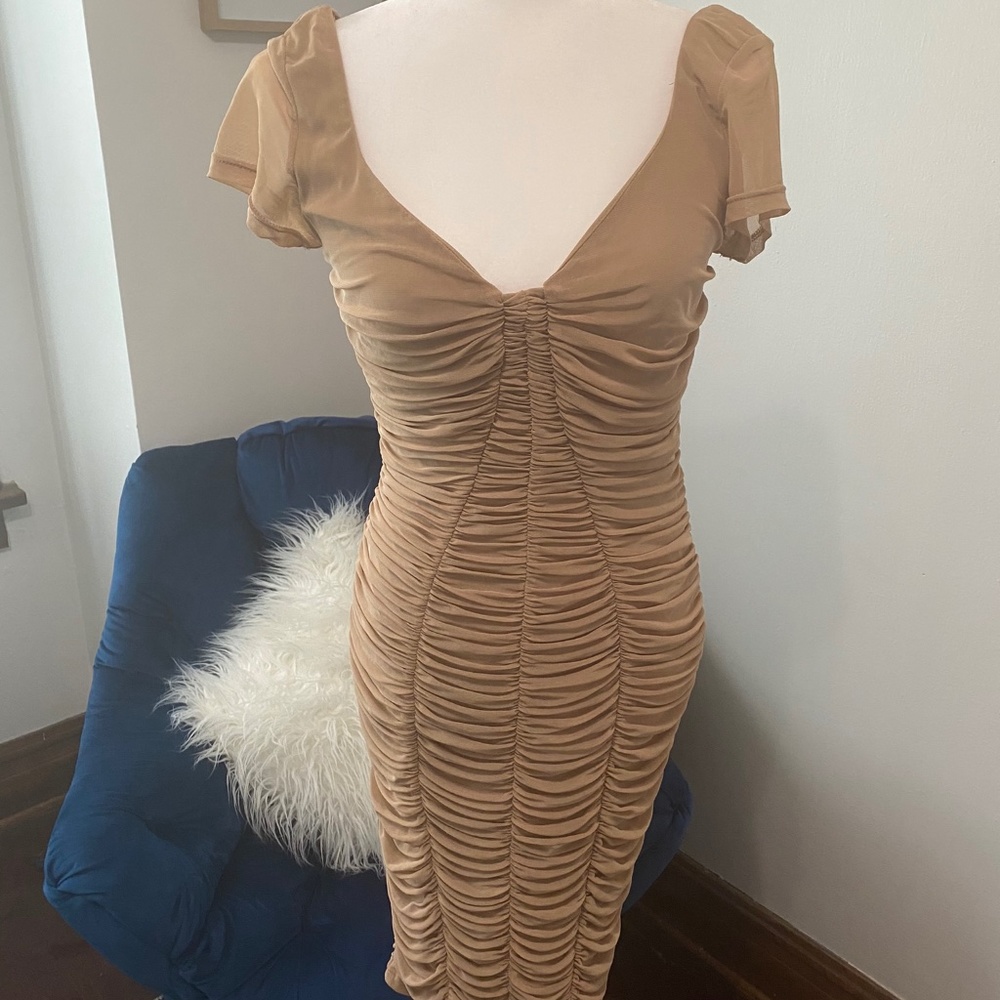 Ruched Midi Dress
